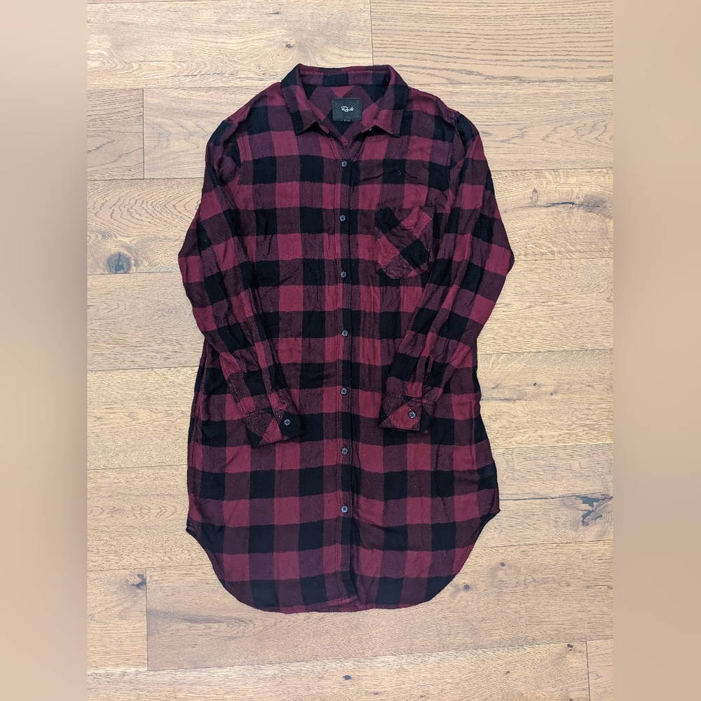 Rails Bianca plaid shirt dress size M